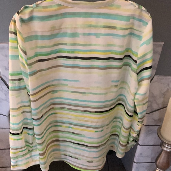 Calvin Klein size M multi colored blouse - Picture 2 of 8
